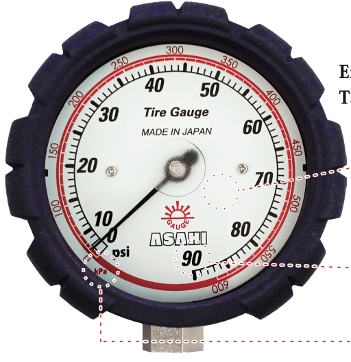 Đồng hồ bơm lốp ASAHI AGE-180-ISO