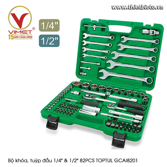 Bộ khóa, tuýp đầu 1/4