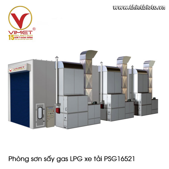 Phòng sơn sấy gas LPG xe tải VIMET PSG16521